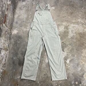 Vintage Y2K American Eagle Overall Bibs Size XL Green Straight Fit Work Wear